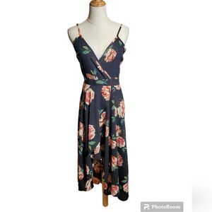 Stilleto's Black Floral Halter Maxi Dress
